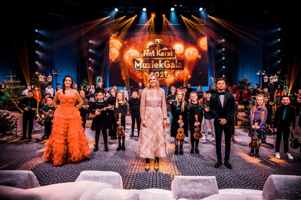 
 Kerstmuziek Gala met Koningin Máxima, Buddy Vedder en Romy Monteiro in Apeldoorn					